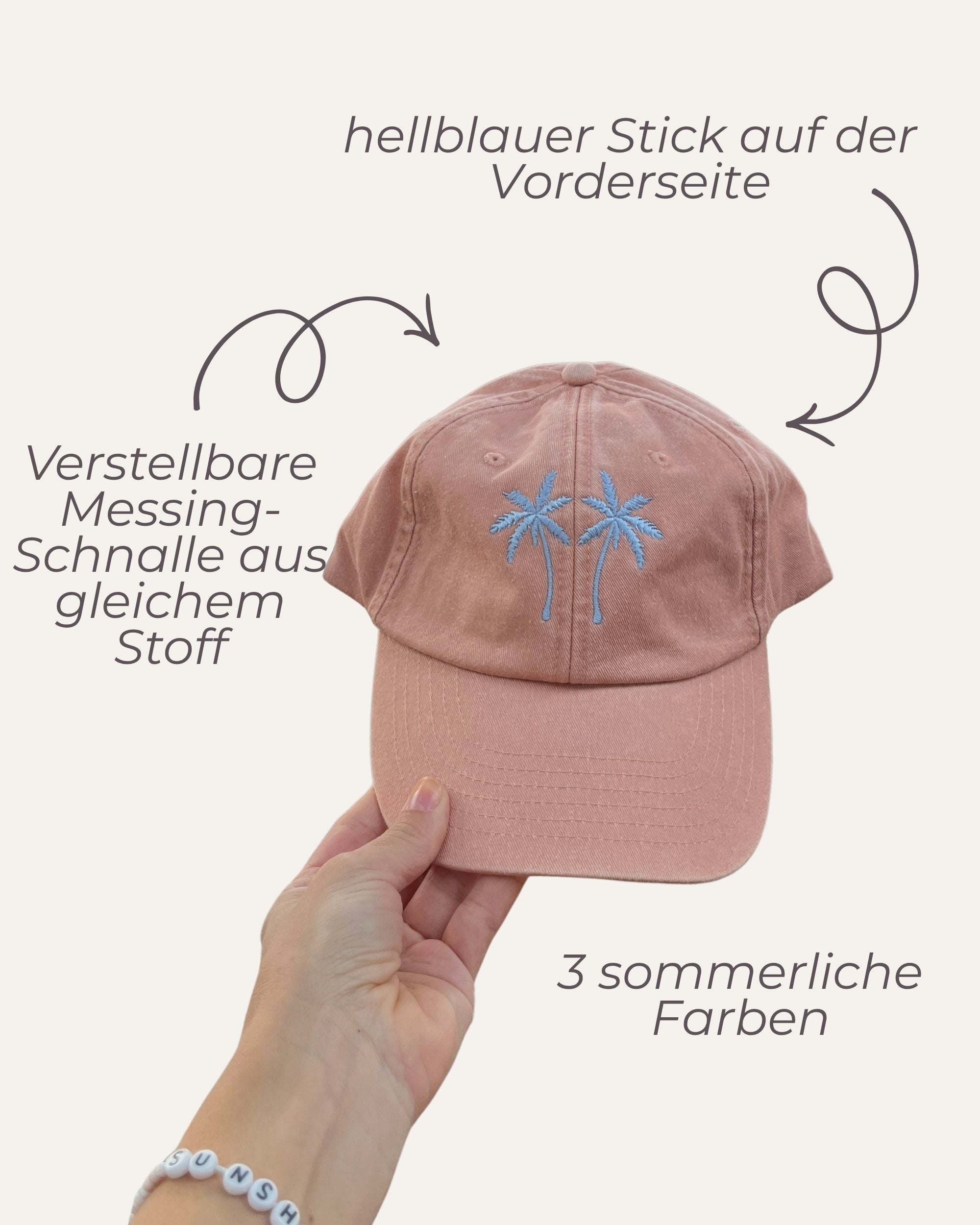 Cap vintage - Unisex Palmen Stick
