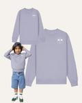 Kids Pullover Bio-Baumwolle Palmen white – nachhaltig