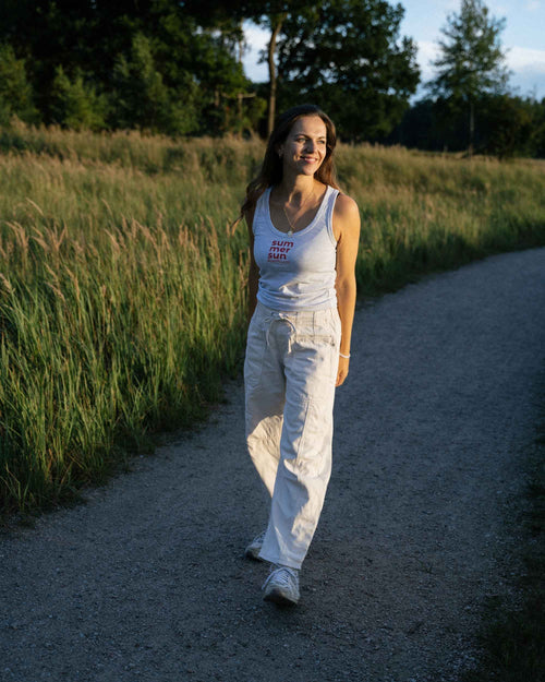 Outdoor Look Sommer Spaziergang