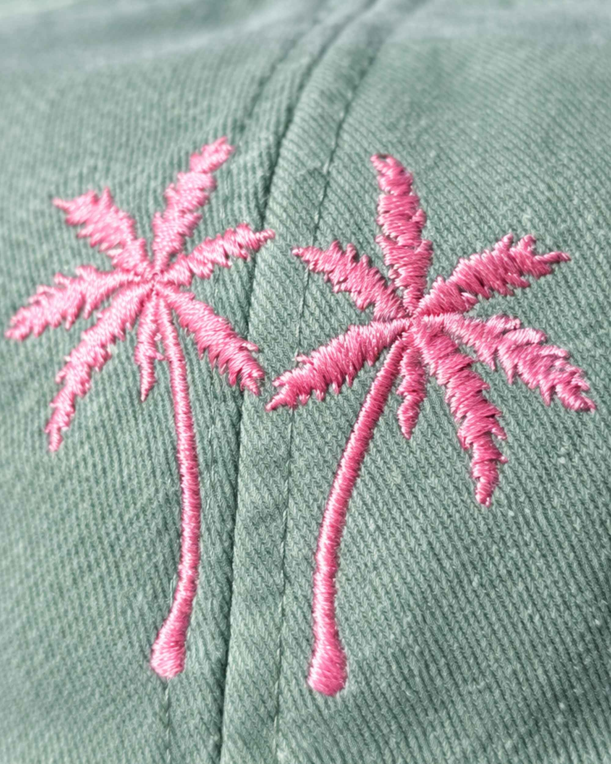 Kinder Vintage-Cap "Pink Palms"